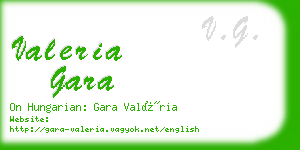 valeria gara business card